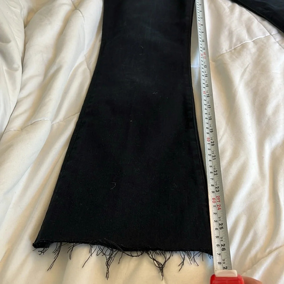 Frame Le Crop Mini Boot Black size 26  Raw Hemline Streetwear Edgy. NWOT - Picture 15 of 17